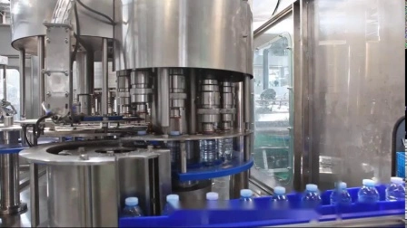 Bebida completamente automática Líquido Mineral puro Bebida Soda Botella de agua Soplado Lavado Llenado Embotellado Embotellado Taponado Sellado Etiquetado Fabricación Máquina empacadora