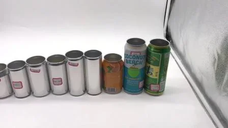 Lata de bebida de aluminio al por mayor de dos piezas para cerveza, bebida, jugo, refrescos, envasado de alimentos