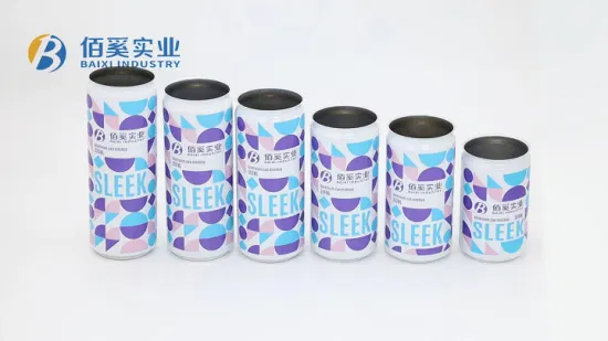 Impresión personalizada vacía en blanco Slim Sleek Standard Stubby 200ml 250ml 310ml 330ml 355ml 475ml 500ml Lata de aluminio para bebidas de cerveza con tapa de fácil apertura de 202dia