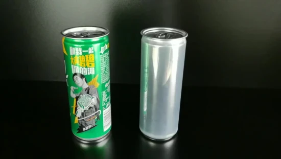 Lata y tapa de aluminio elegante de 330 ml para envases de bebidas espumosas